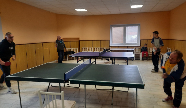 Stolnotenisový turnaj Kráľovce-Krnišov kultúrny dom 2023