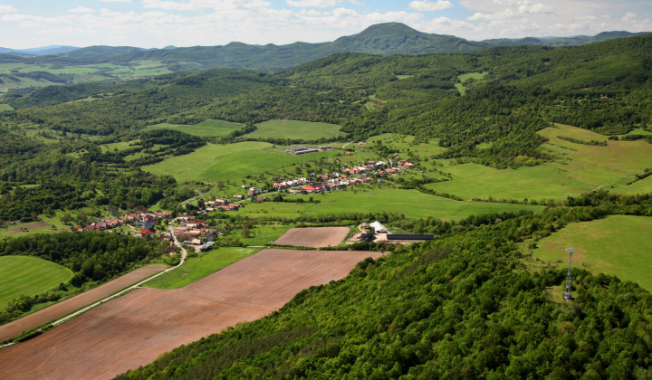 Letecké foto obce. Jar 2014