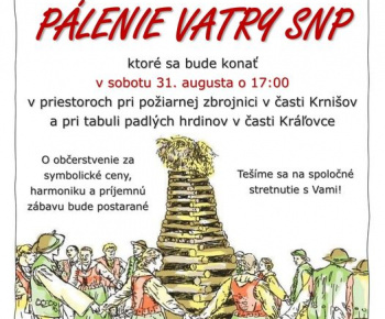Aktuality / PÁLENIE VATRY SNP - foto