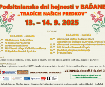 Aktuality / Podsitnianske dni hojnosti v Baďane - foto