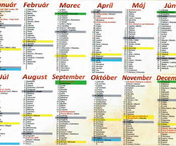 Aktuality / Kalendár - foto