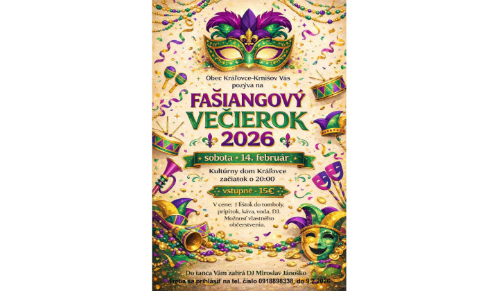 FAŠIANGOVÝ VEČIEROK