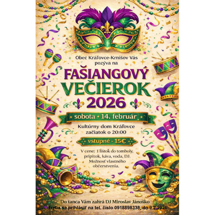 FAŠIANGOVÝ VEČIEROK