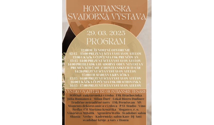 HONTIANSKA SVADOBNÁ VÝSTAVA