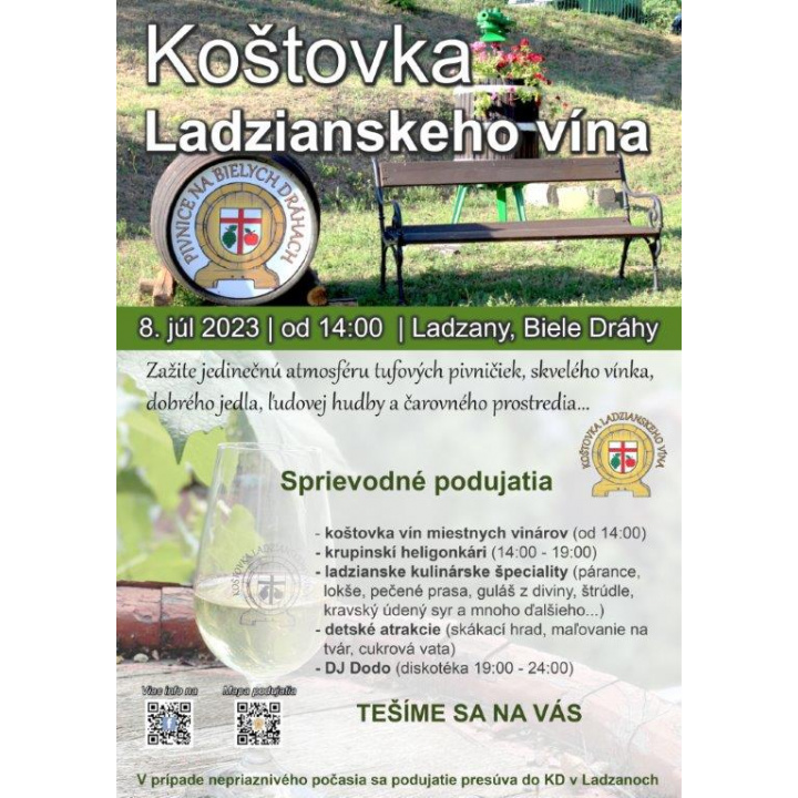 KOŠTOVKA Ladzianskeho vína 8. 7. 2023 Ladzany