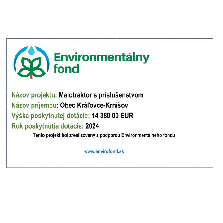 Malotraktor s príslušenstvom