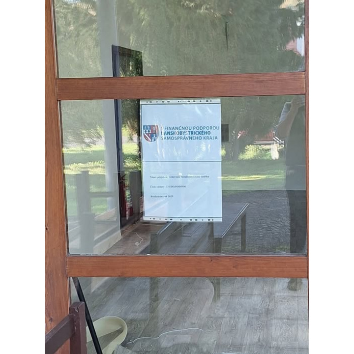 Rekonštrukcia Domu smútku z dotácie BBSK