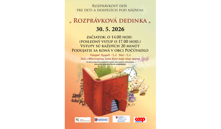ROZPRÁVKOVÁ DEDINKA 30. 5. 2026 POČÚVADLO