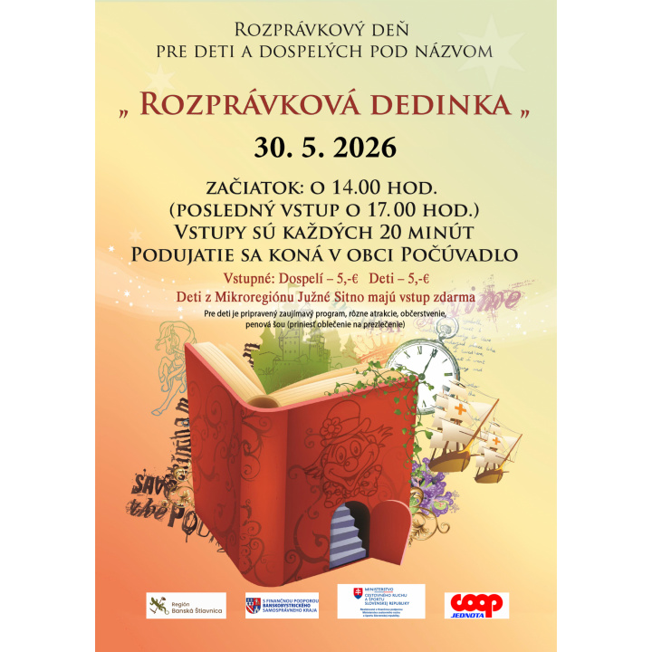 ROZPRÁVKOVÁ DEDINKA 30. 5. 2026 POČÚVADLO